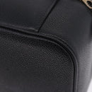 CHANEL COCO Mark Vanity Pouch Caviar Skin Black Gold CC Auth yk17517-10