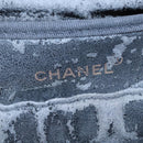 CHANEL COCO Mark Vanity Pouch Caviar Skin Black Gold CC Auth yk17517-18
