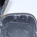 CHANEL COCO Mark Vanity Pouch Caviar Skin Black Gold CC Auth yk17517-19