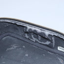 CHANEL COCO Mark Vanity Pouch Caviar Skin Black Gold CC Auth yk17517-21