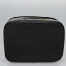 CHANEL COCO Mark Vanity Pouch Caviar Skin Black Gold CC Auth yk17517-5