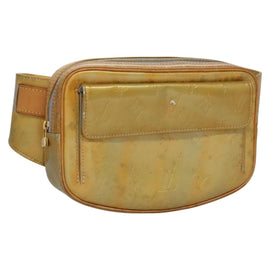 LOUIS VUITTON Monogram Vernis Fulton Waist bag Gris M91041 LV Auth yk17565