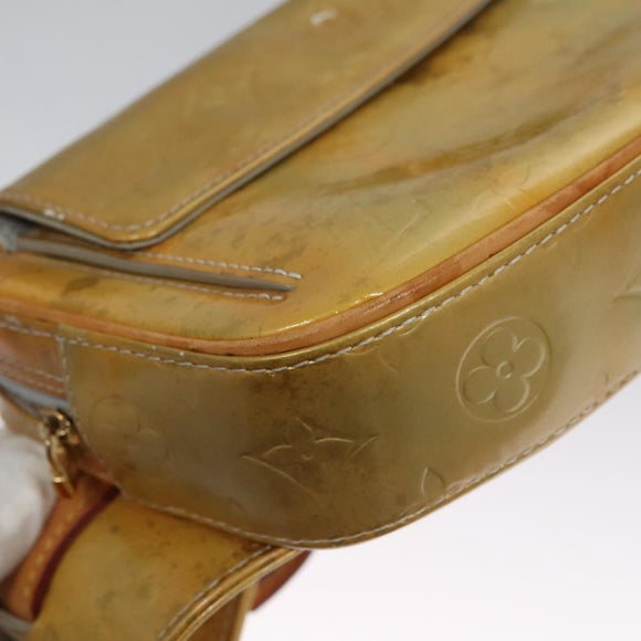 LOUIS VUITTON Monogram Vernis Fulton Waist bag Gris M91041 LV Auth yk17565