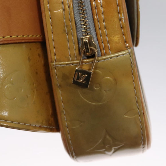 LOUIS VUITTON Monogram Vernis Fulton Waist bag Gris M91041 LV Auth yk17565