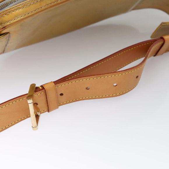 LOUIS VUITTON Monogram Vernis Fulton Waist bag Gris M91041 LV Auth yk17565