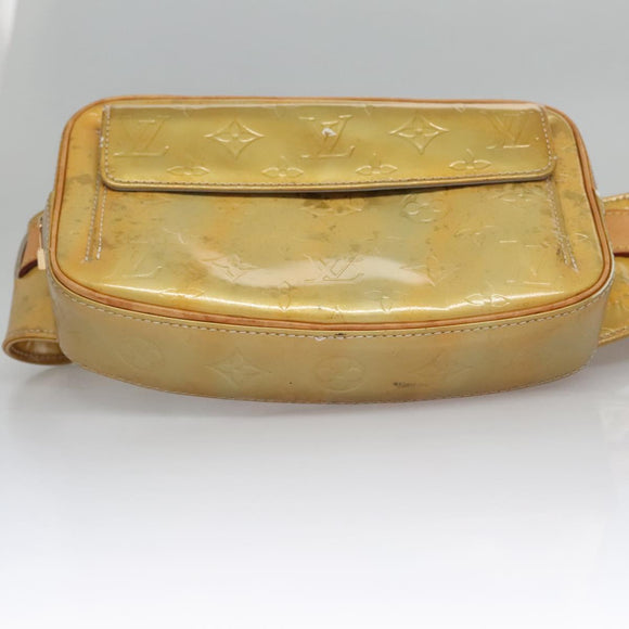 LOUIS VUITTON Monogram Vernis Fulton Waist bag Gris M91041 LV Auth yk17565