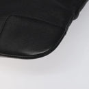 LOEWE Anagram Shoulder Bag Leather Black Silver Auth yk17569-9