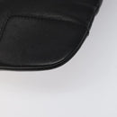 LOEWE Anagram Shoulder Bag Leather Black Silver Auth yk17569-15