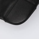 LOEWE Anagram Shoulder Bag Leather Black Silver Auth yk17569-16