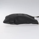 LOEWE Anagram Shoulder Bag Leather Black Silver Auth yk17569-3