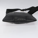 LOEWE Anagram Shoulder Bag Leather Black Silver Auth yk17569-5