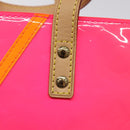 LOUIS VUITTON Monogram Vernis Fluo Reade PM Hand Bag Red M91903 Auth yk17584SAV-9