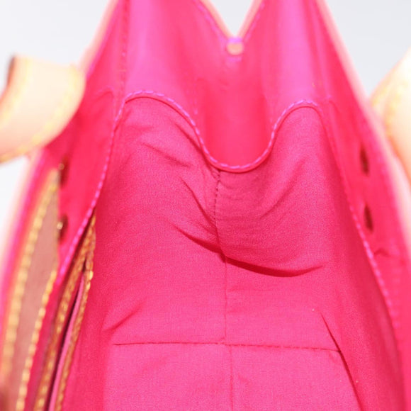 LOUIS VUITTON Monogram Vernis Fluo Reade PM Hand Bag Red M91903 Auth yk17584SAV