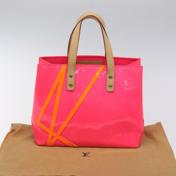 LOUIS VUITTON Monogram Vernis Fluo Reade PM Hand Bag Red M91903 Auth yk17584SAV