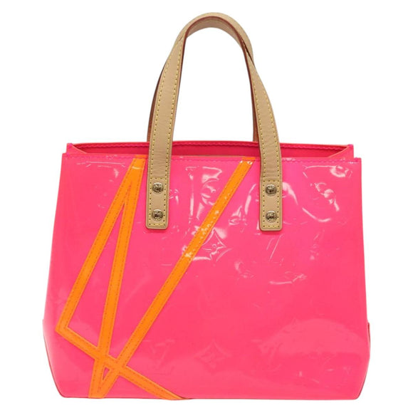 LOUIS VUITTON Monogram Vernis Fluo Reade PM Hand Bag Red M91903 Auth yk17584SAV