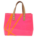 LOUIS VUITTON Monogram Vernis Fluo Reade PM Hand Bag Red M91903 Auth yk17584SAV-2