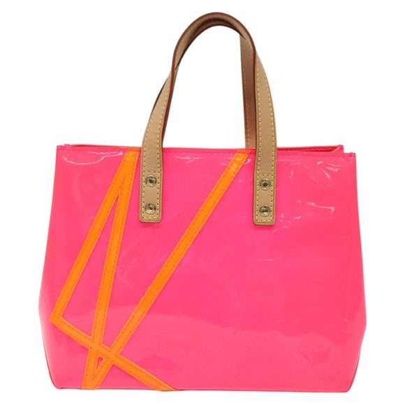 LOUIS VUITTON Monogram Vernis Fluo Reade PM Hand Bag Red M91903 Auth yk17584SAV