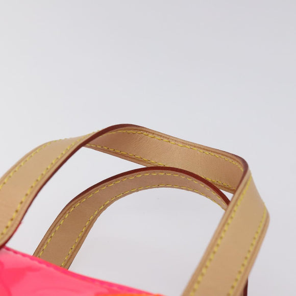 LOUIS VUITTON Monogram Vernis Fluo Reade PM Hand Bag Red M91903 Auth yk17584SAV