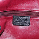 BVLGARI Chandra Tote Bag Leather Black Gold Auth yk17602-17