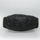 BVLGARI Chandra Tote Bag Leather Black Gold Auth yk17602-5