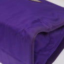 PRADA Hand Bag Nylon Purple Gold Auth yk17616-9