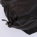 BVLGARI Chandra Shoulder Bag Leather Brown Gold Auth yk17622-13