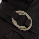 BVLGARI Chandra Shoulder Bag Leather Brown Gold Auth yk17622-14