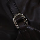 BVLGARI Chandra Shoulder Bag Leather Brown Gold Auth yk17622-15