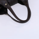 BVLGARI Chandra Shoulder Bag Leather Brown Gold Auth yk17622-7