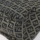 FENDI Zucchino Canvas Hand Bag Navy Silver Auth yk17654-9