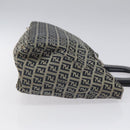 FENDI Zucchino Canvas Hand Bag Navy Silver Auth yk17654-3