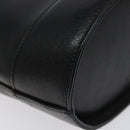 MCM Hand Bag Leather Black Gold Auth yk17655-16