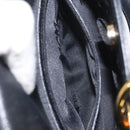 MCM Hand Bag Leather Black Gold Auth yk17655-21