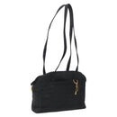 Christian Dior Canage Shoulder Bag Nylon Black Gold Auth yk17665-1