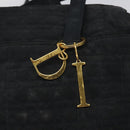 Christian Dior Canage Shoulder Bag Nylon Black Gold Auth yk17665-18