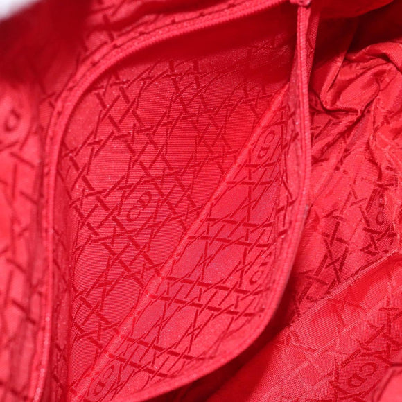 Christian Dior Canage Shoulder Bag Nylon Black Gold Auth yk17665