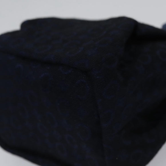 CELINE C Macadam Canvas Towel Pouch set Navy Yellow Auth yk17681