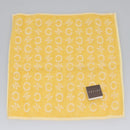 CELINE C Macadam Canvas Towel Pouch set Navy Yellow Auth yk17681-17