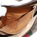 GUCCI GG Supreme Web Sherry Line Shoulder Bag PVC Beige 10 01 3840 Auth yk17755-21