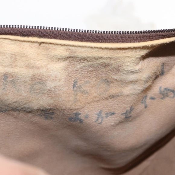 GUCCI GG Supreme Web Sherry Line Shoulder Bag PVC Beige 10 01 3840 Auth yk17755