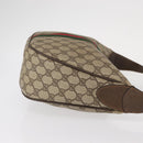 GUCCI GG Supreme Web Sherry Line Shoulder Bag PVC Beige 10 01 3840 Auth yk17755-4