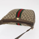 GUCCI GG Supreme Web Sherry Line Shoulder Bag PVC Beige 10 01 3840 Auth yk17755-6