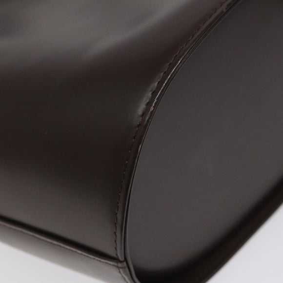 BURBERRY Hand Bag Leather Brown Auth yk17756