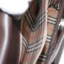 BURBERRY Hand Bag Leather Brown Auth yk17756-11