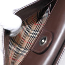 BURBERRY Hand Bag Leather Brown Auth yk17756-19