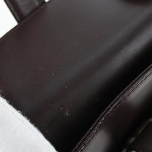 BURBERRY Hand Bag Leather Brown Auth yk17756
