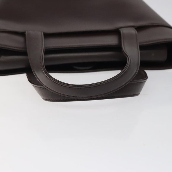 BURBERRY Hand Bag Leather Brown Auth yk17756