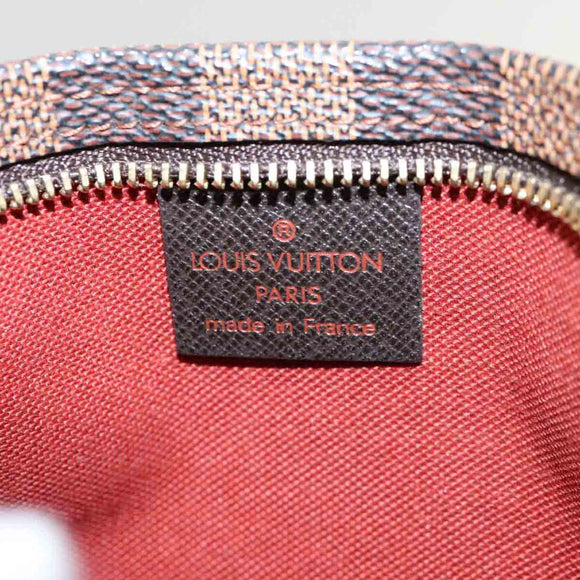 LOUIS VUITTON Damier Ebene Trousse Makeup Pouch N51982 LV Auth yk17788AM
