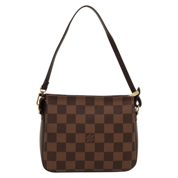 LOUIS VUITTON Damier Ebene Trousse Makeup Pouch N51982 LV Auth yk17788AM