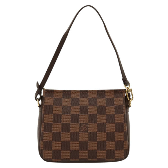 LOUIS VUITTON Damier Ebene Trousse Makeup Pouch N51982 LV Auth yk17788AM